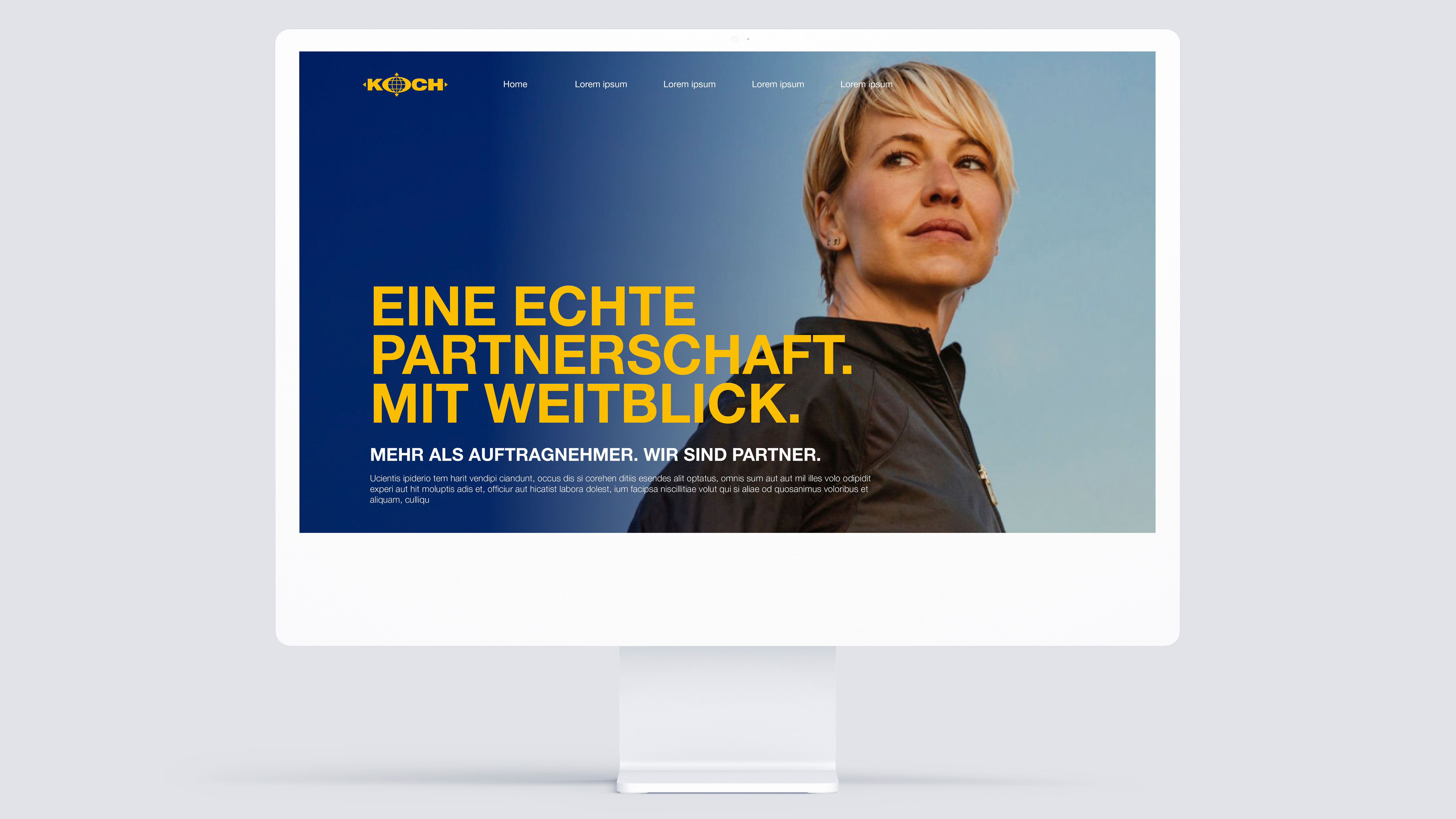 KOCH versteht sich als Partner seiner Kunden. Das Thema Mensch und Gemeinschaft ist in allen Medien wesentlicher Teil der Kommunikation. Nicht nur eine Differenzierung zum Wettbewerb, sondern eine erlebte Besonderheit, die in allen Workshops und Strategieterminen herausgefiltert wurde. - UNICORN