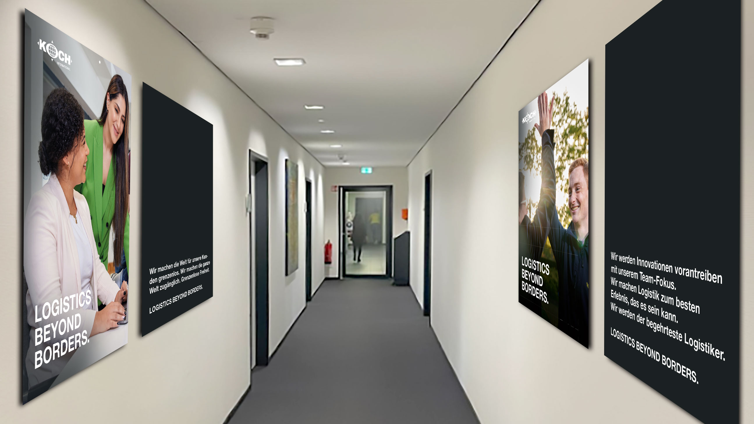 Brandmission, -vision und der Purpose werden überall im Unternehmen ausgestellt. Die wichtigen Themen der Markenidentität gehören damit zu den täglichen Themen im Unternehmen und werden so und mit weiteren Maßnahmen, wie Schulungen und Events in der Unternehmensstrategie verankert. - UNICORN